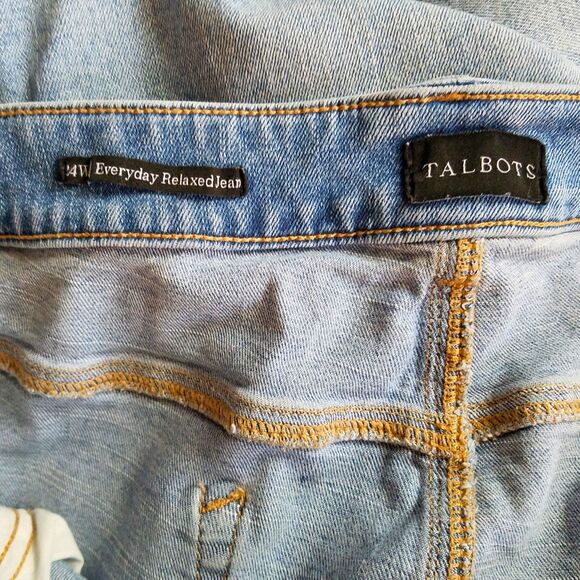 Talbots Jeans Women’s 24W Everyday Relaxed Jean Blue Straight Stretch 46x28 - Picture 4 of 6